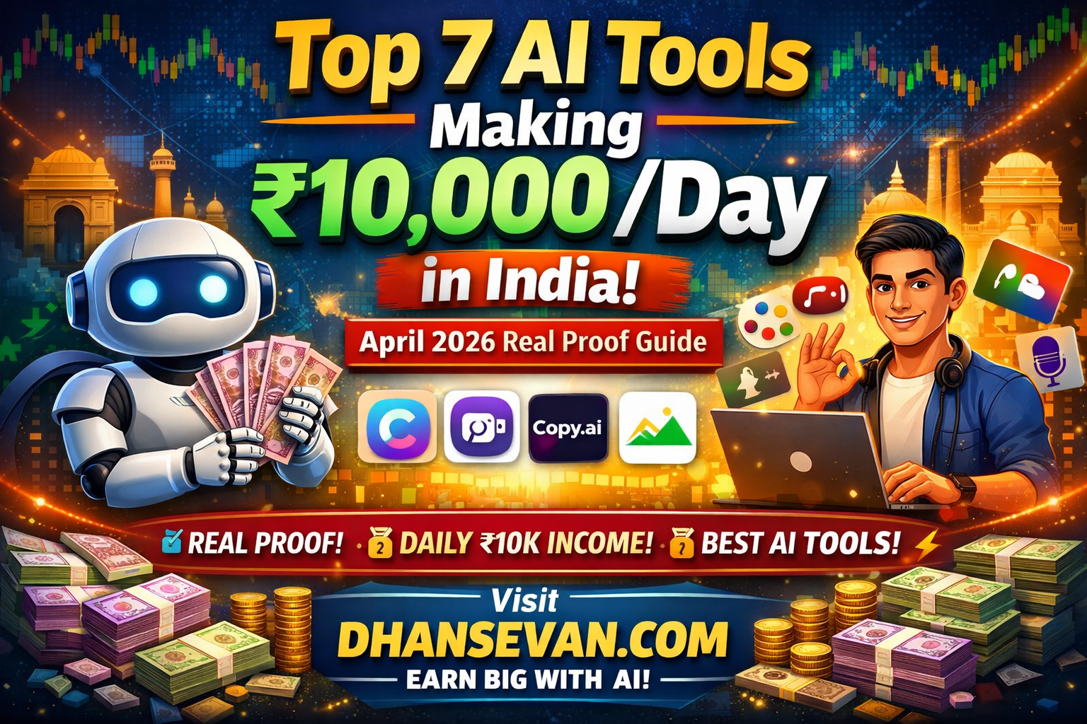 The Secret Top 7 AI Tools Making ₹10,000/Day in India Strategy That 99% of People Are Doing Wrong